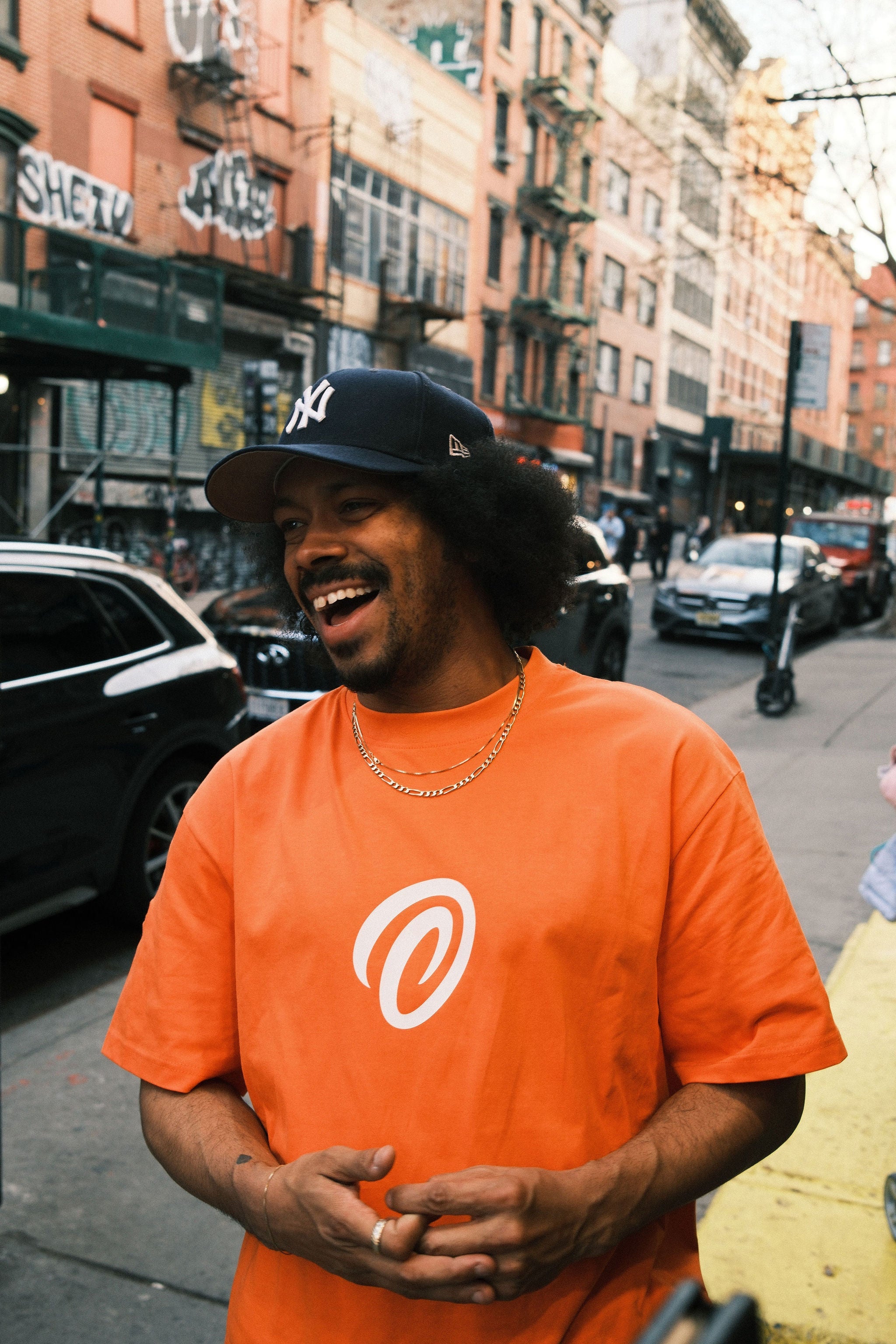 Velocity Stripe T-Shirt Orange Burst