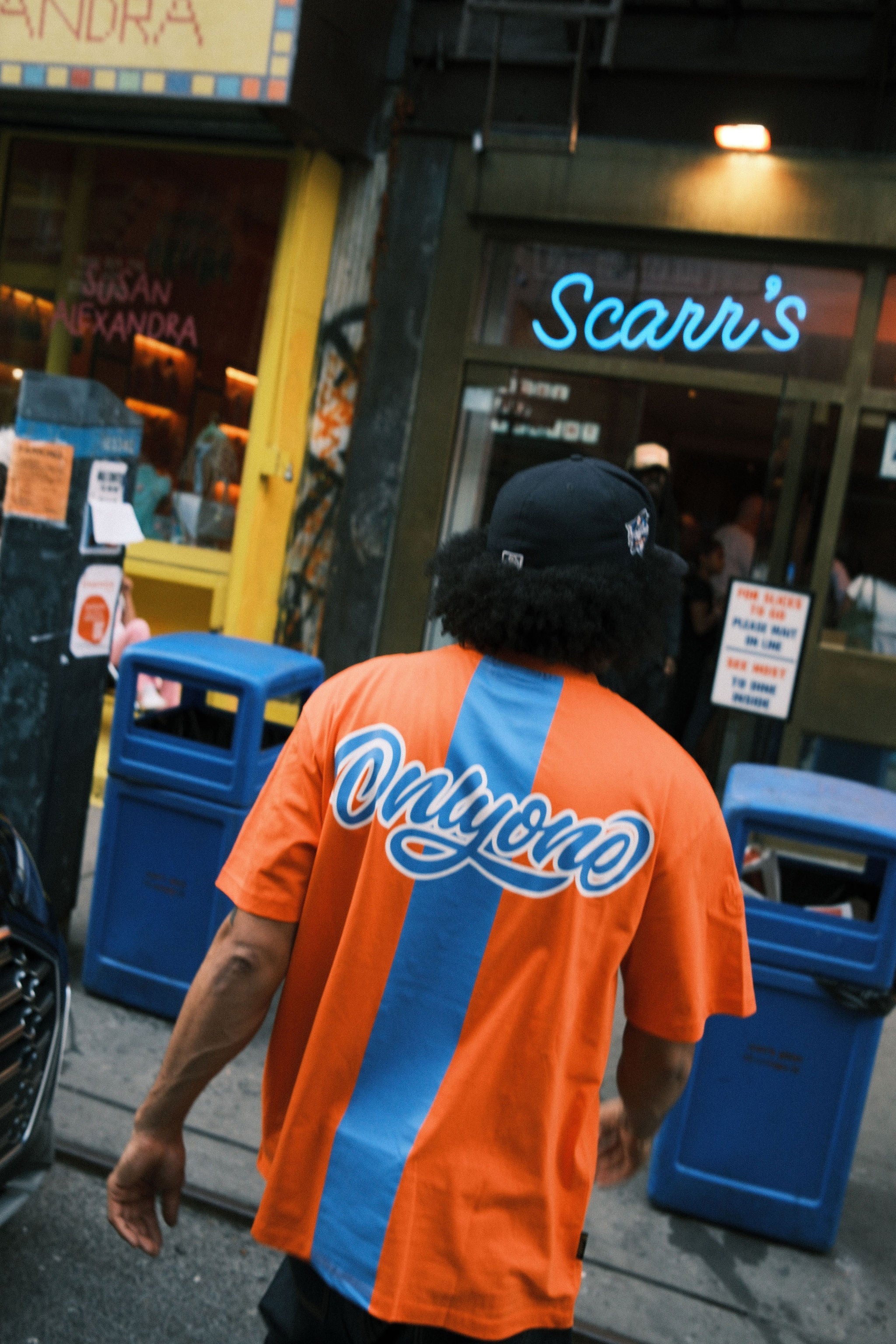 Velocity Stripe T-Shirt Orange Burst