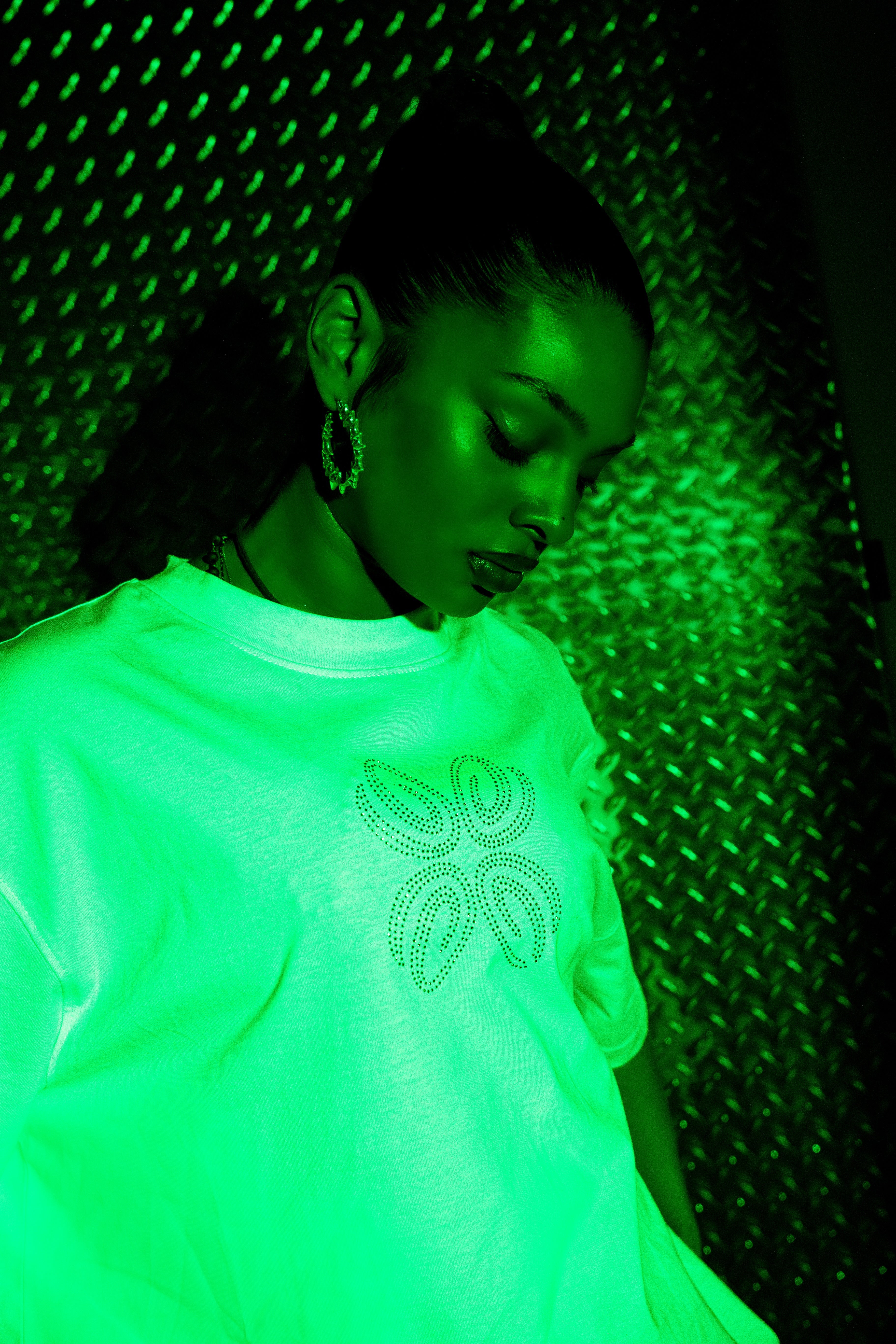 Butterfly Rhinestone T-Shirt White