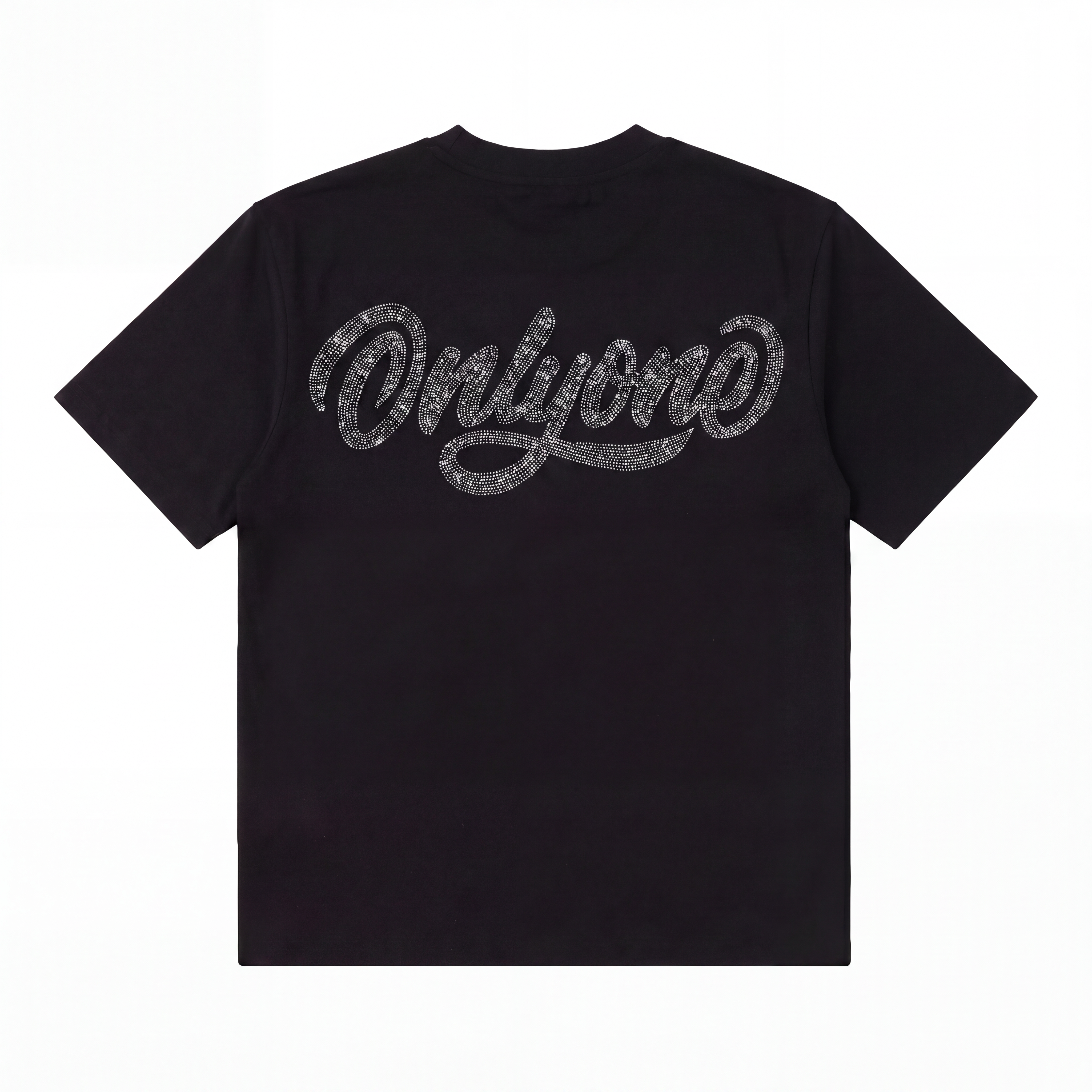 Butterfly Rhinestone T-Shirt Black