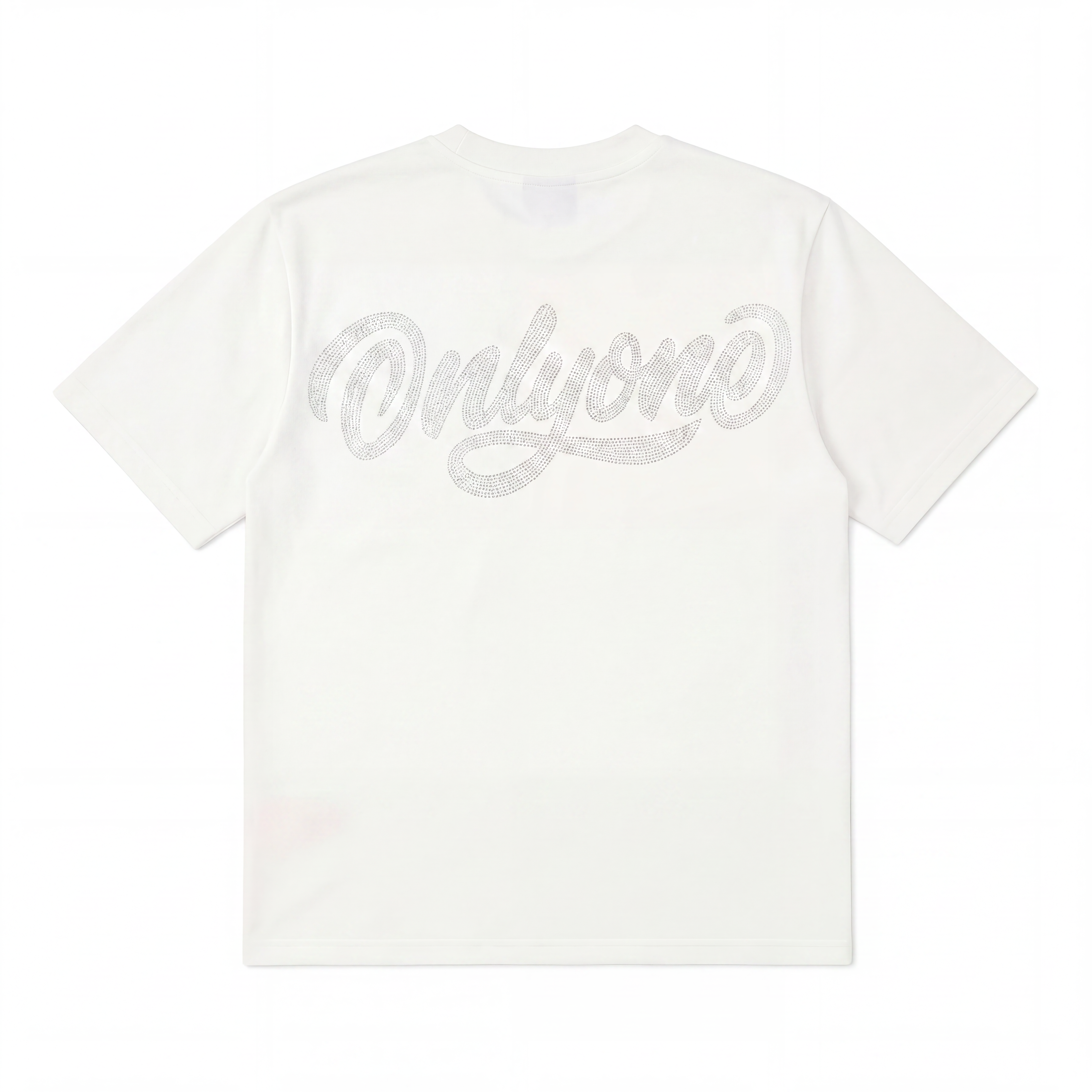 Butterfly Rhinestone T-Shirt White