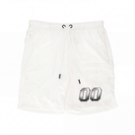 Chrome Mesh Shorts White