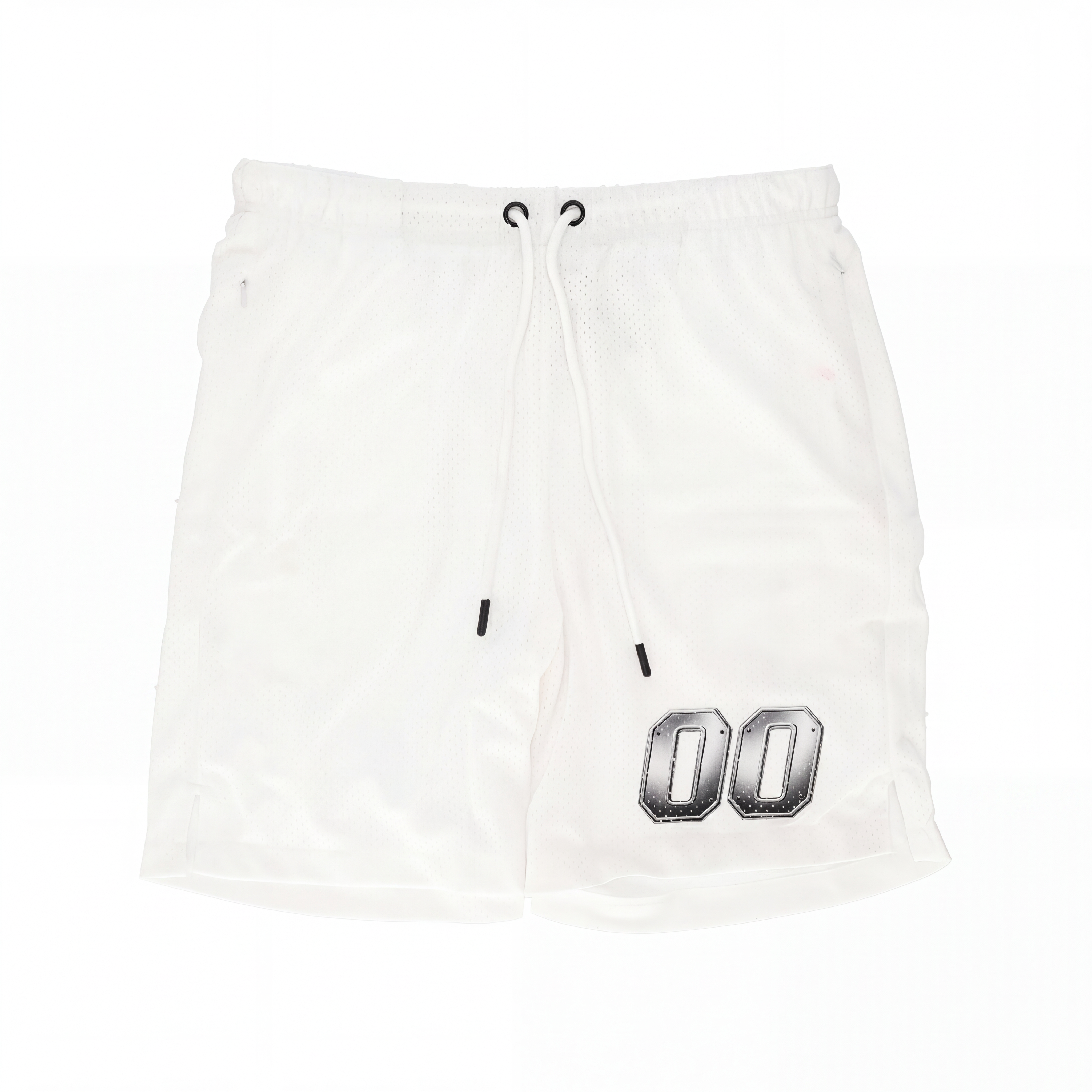 Chrome Mesh Shorts White