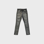 Brooklyn Distressed Embroidered Denim