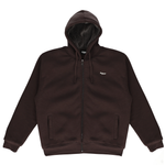 Everyday Sherpa Thermal Full Zip Hoodie Brown