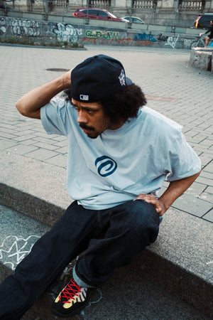 Velocity Stripe T-Shirt Grey Cement