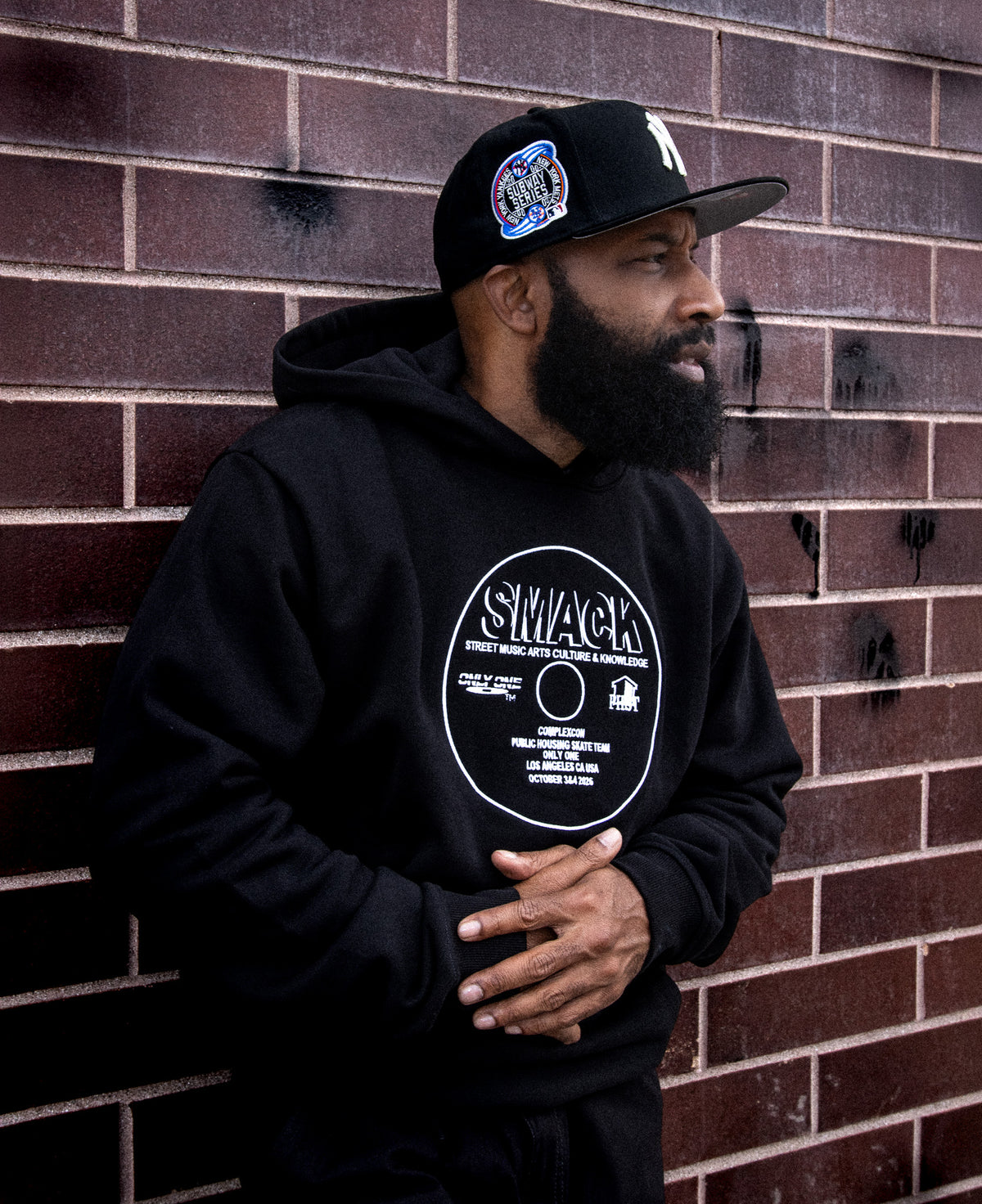 Public Housing Skate Team / Only One / SMACK DVD - Embroidered Disc Hoodie