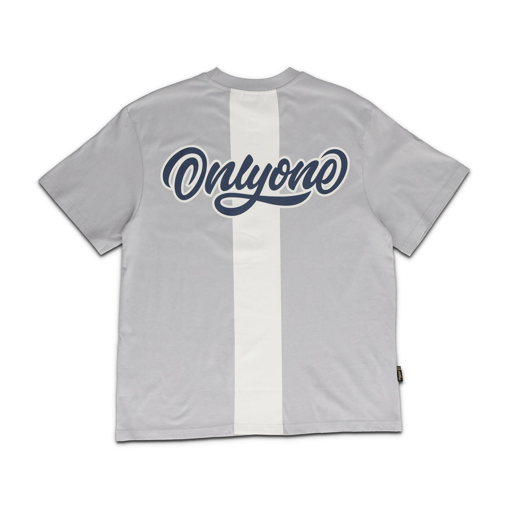 Only One Velocity Stripe Grey Cement Tee
