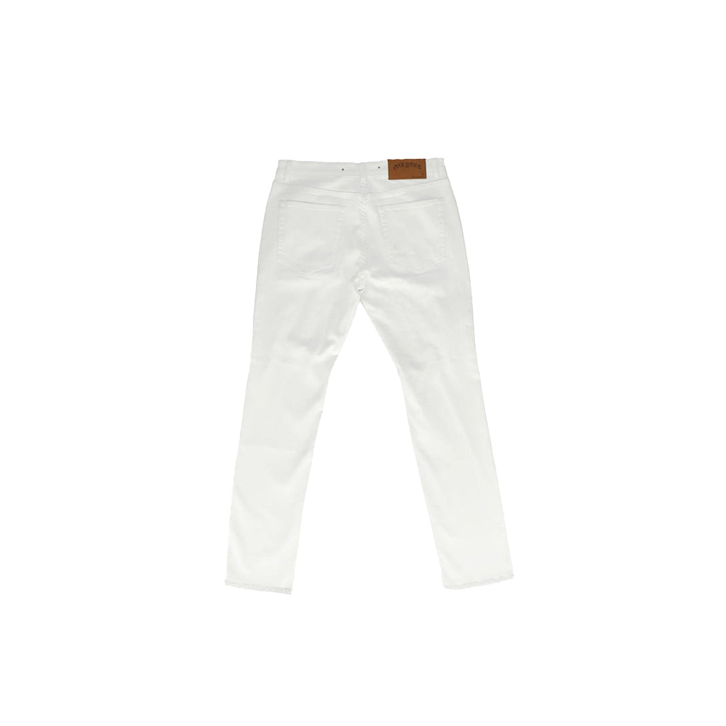 Collection of Manhattan Bright Optic White Jean in a gallery layout