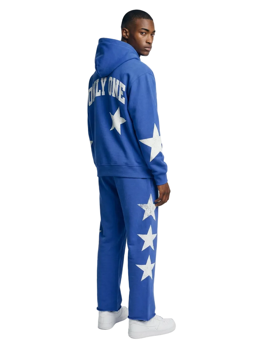 Star Sport Pullover Hoodie Blue