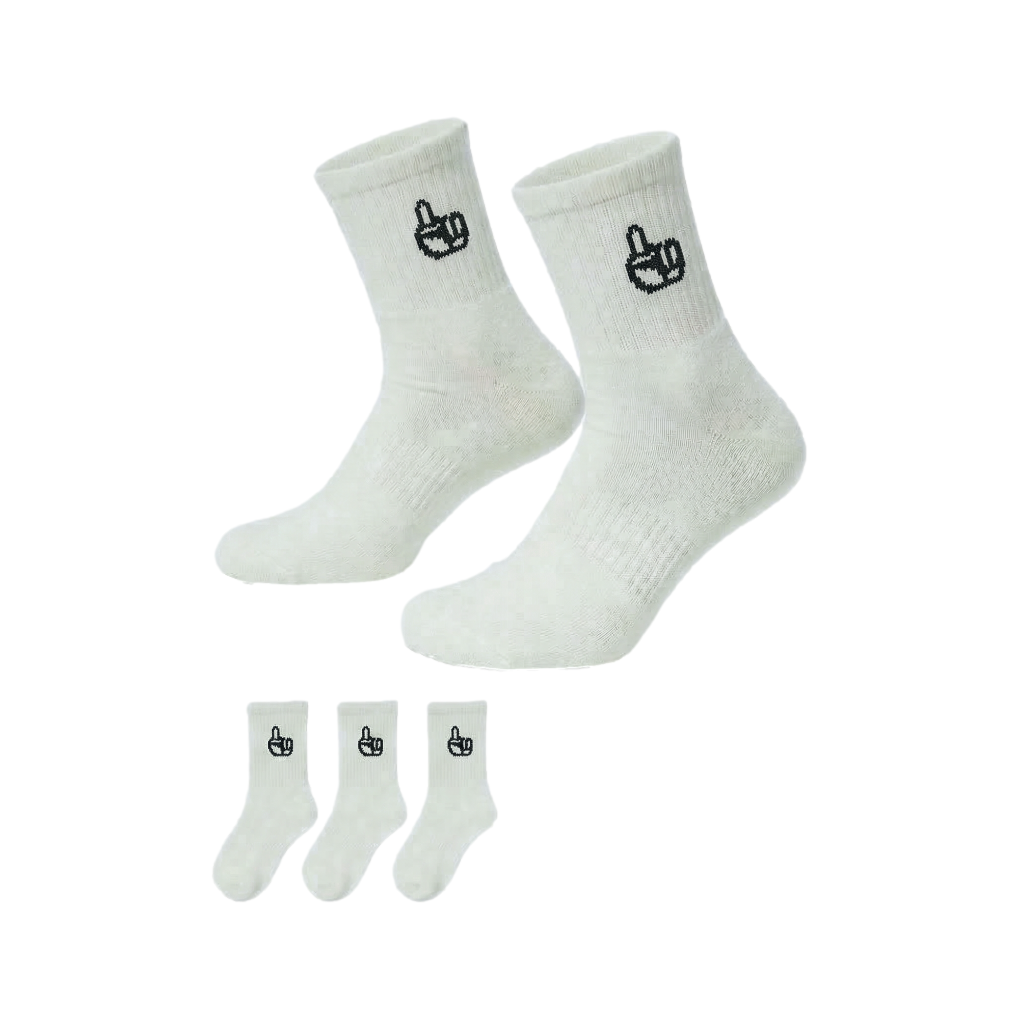 Everyday 3 Pack Quarter Socks White
