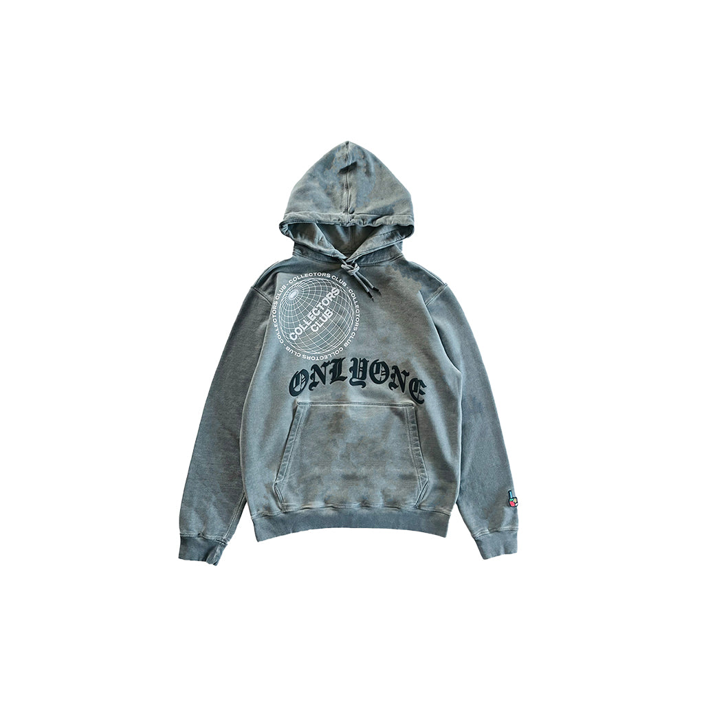 Collection of Collectors Club Globe Washed Pullover Hoodie in a gallery layout