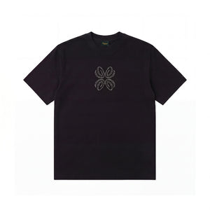 Butterfly Rhinestone T-Shirt Black