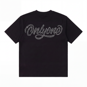 Butterfly Rhinestone T-Shirt Black