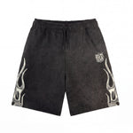Chrome Flame Shorts Black