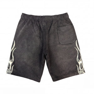 Chrome Flame Shorts Black