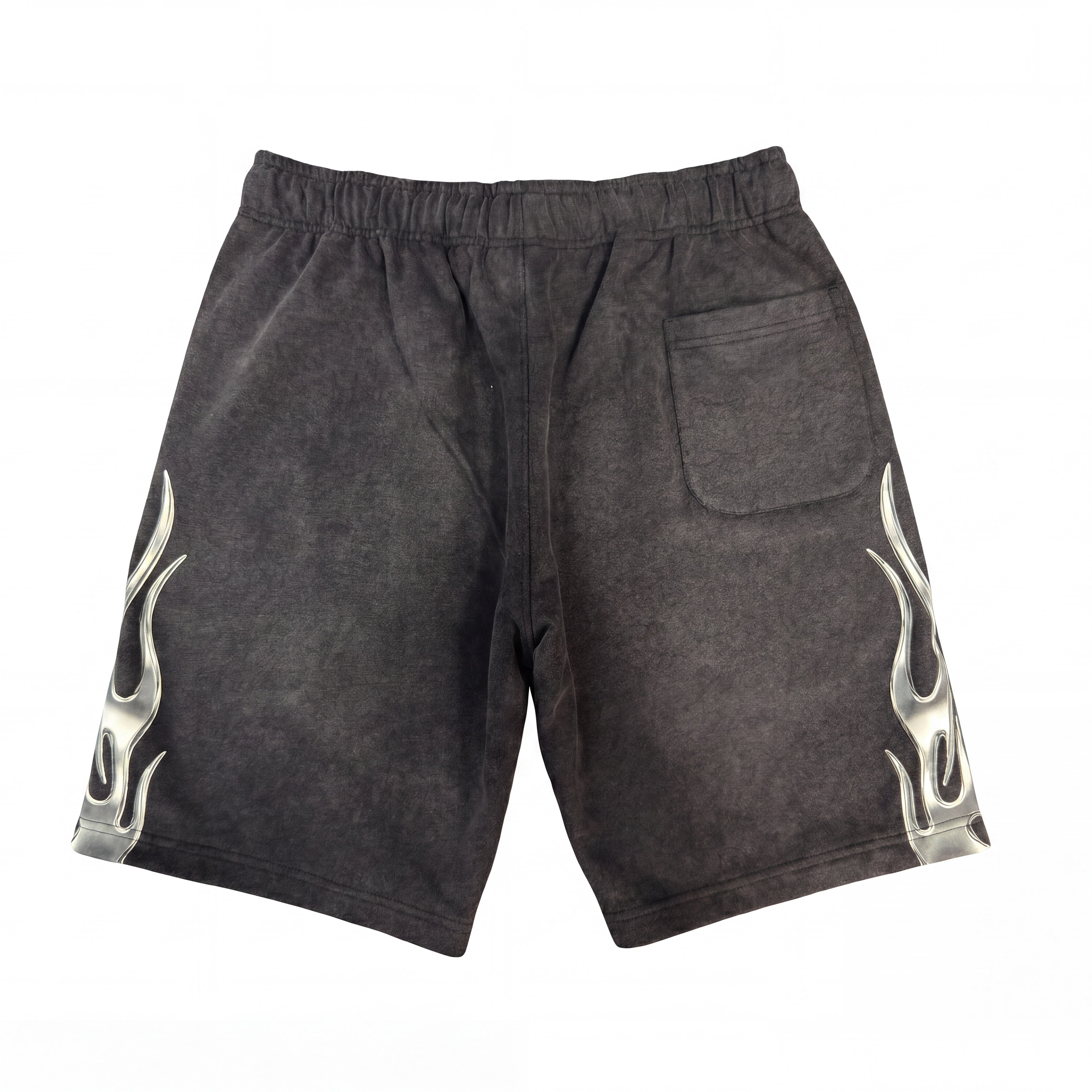 Chrome Flame Shorts Black