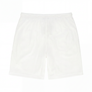 Chrome Mesh Shorts White