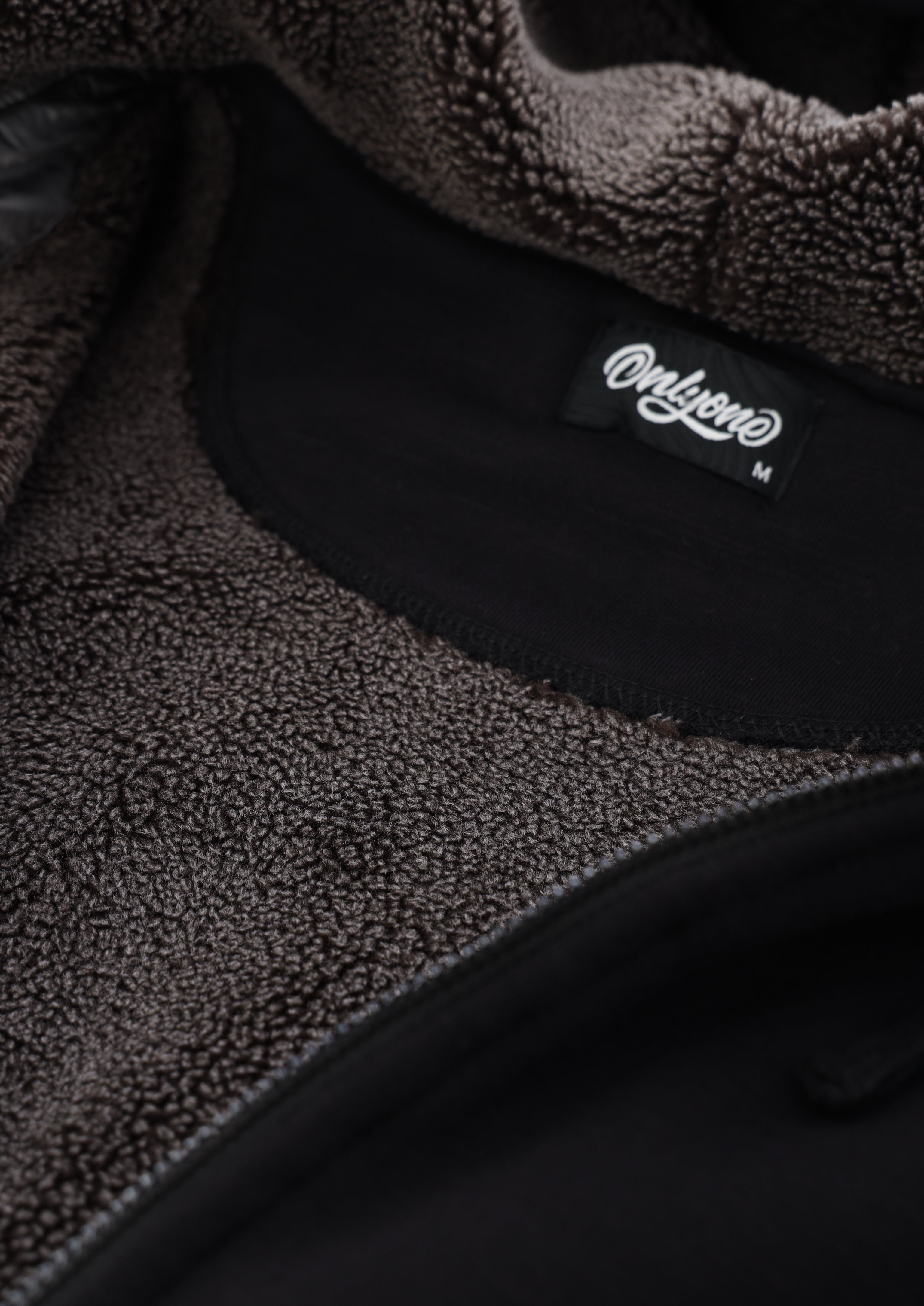 Everyday Sherpa Thermal Full Zip Hoodie Black