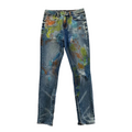 Long Island Zip Flair Splatter Denim