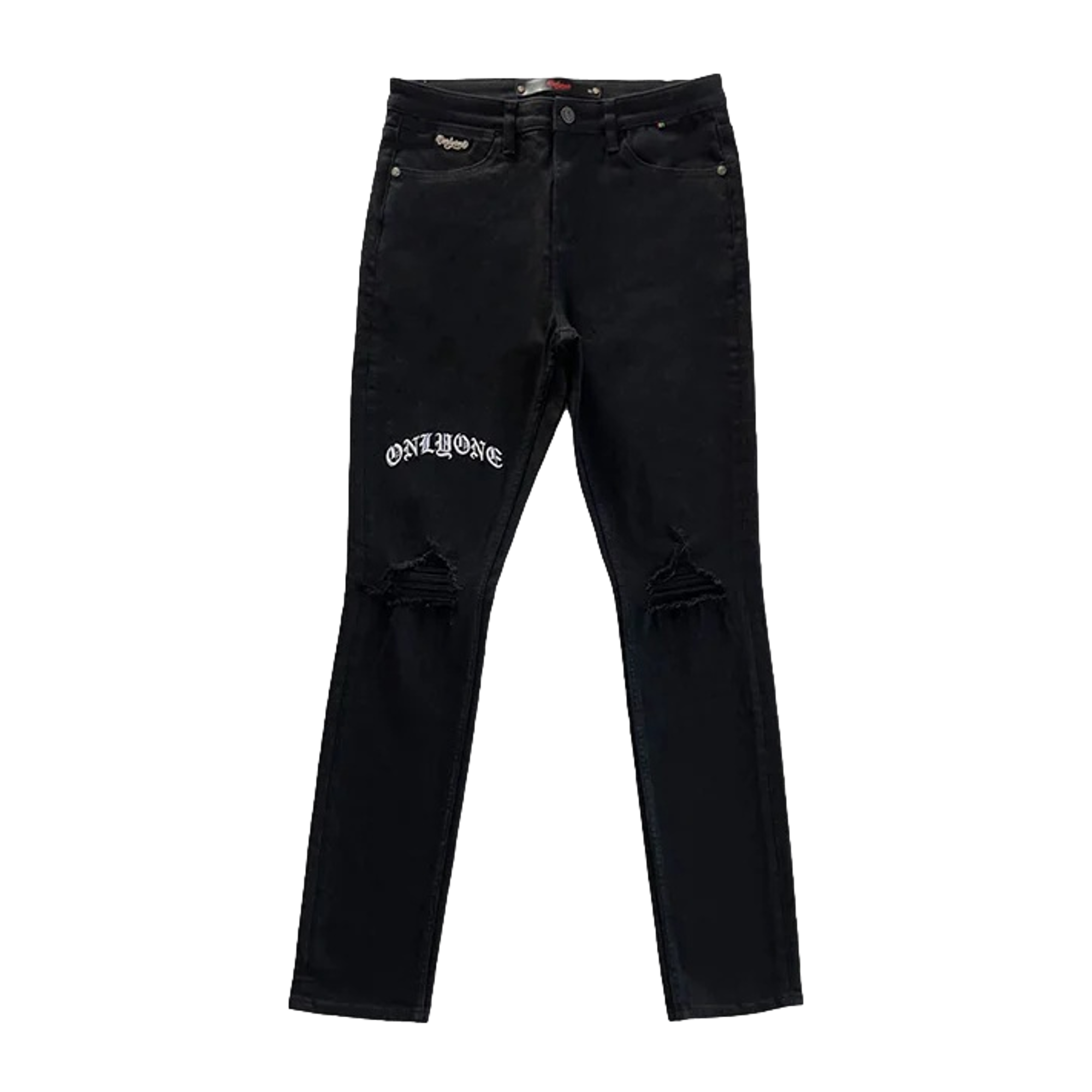 Brooklyn Embroidered Denim Black