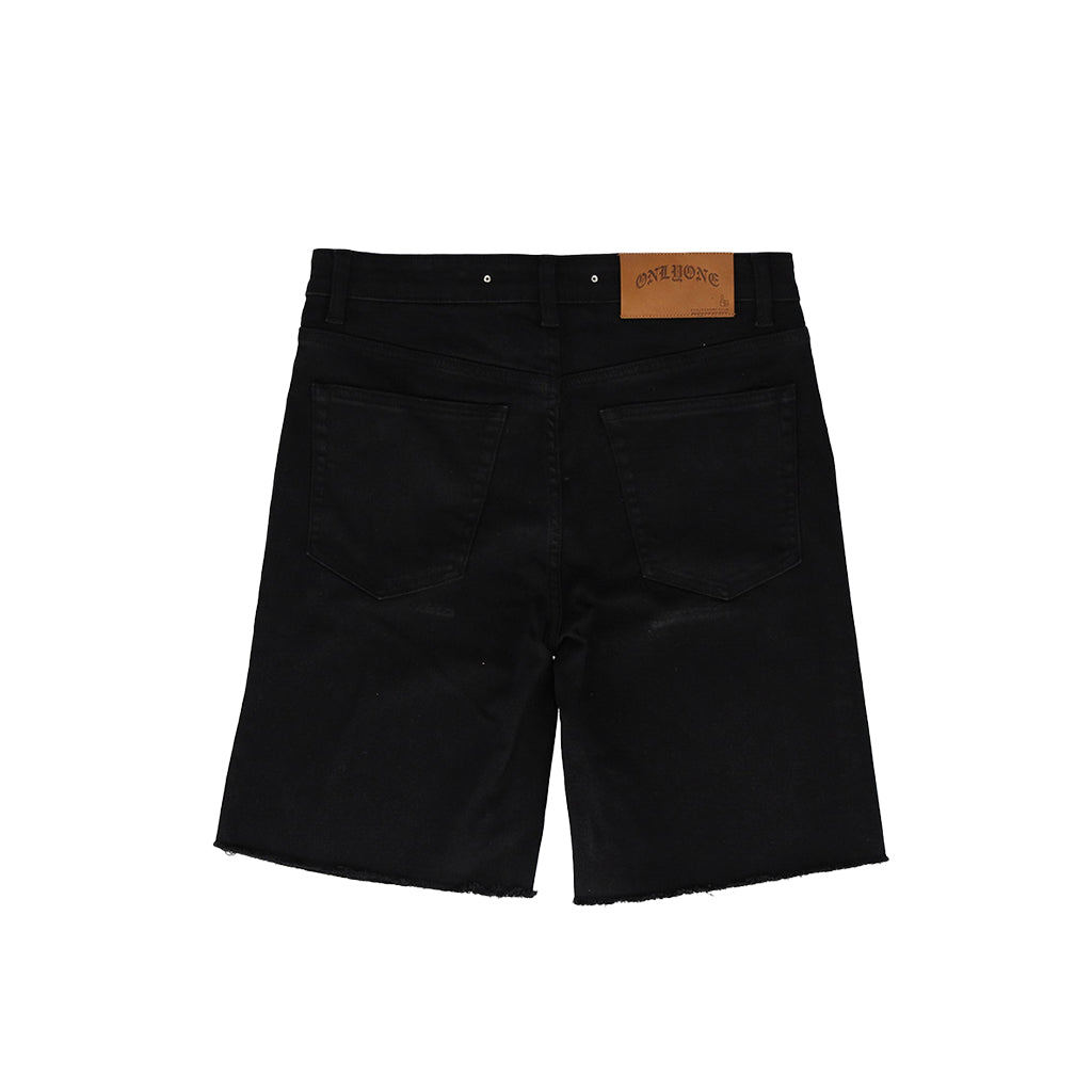 Collection of Brooklyn-Size UP Black Denim Short in a gallery layout