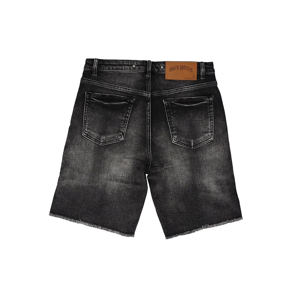 Collection of Brooklyn-Size UP Charcoal Black Denim Short in a gallery layout