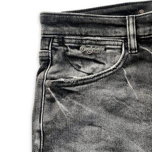Brooklyn Distressed Embroidered Denim