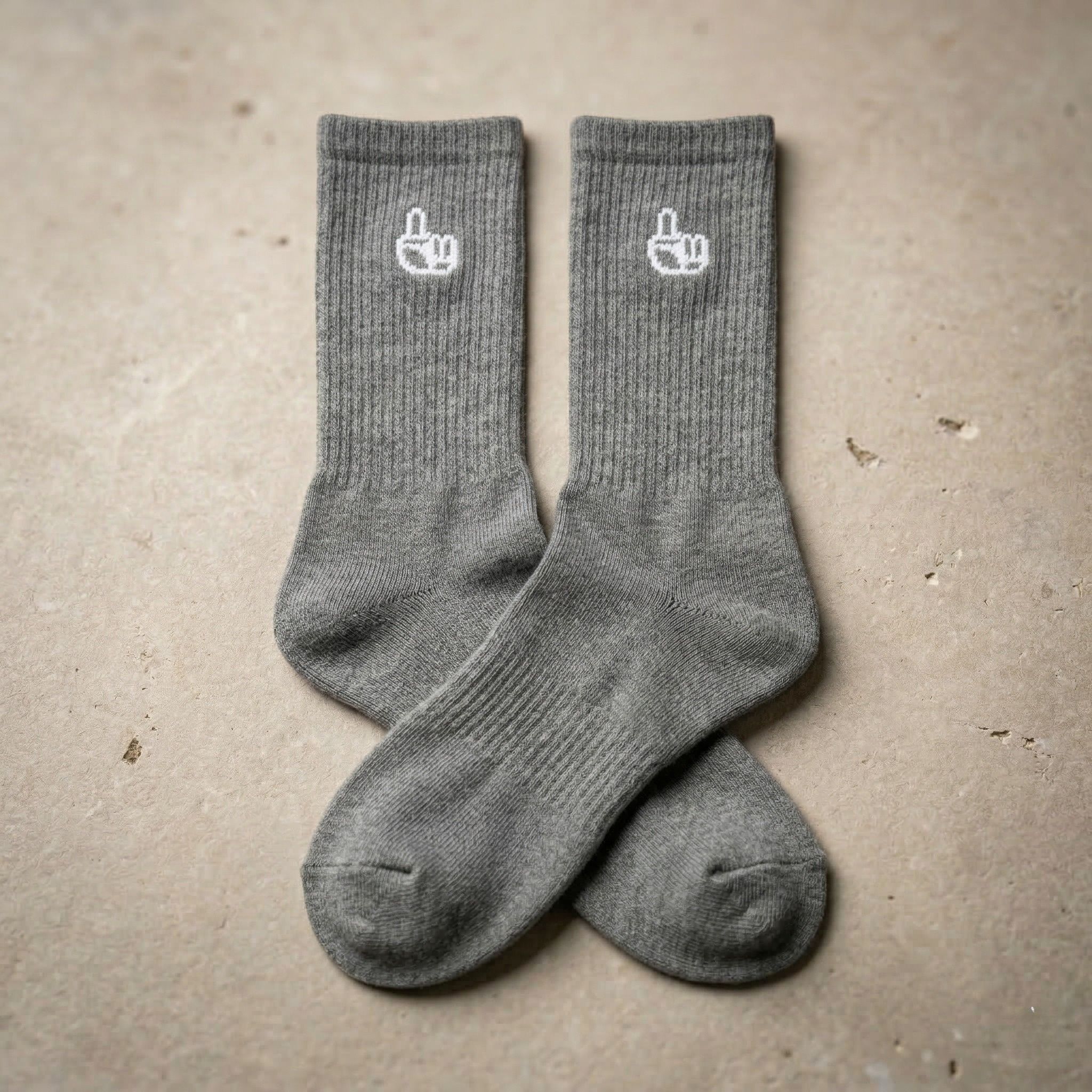 Everyday Comfort 3 Pack Crew Socks Grey
