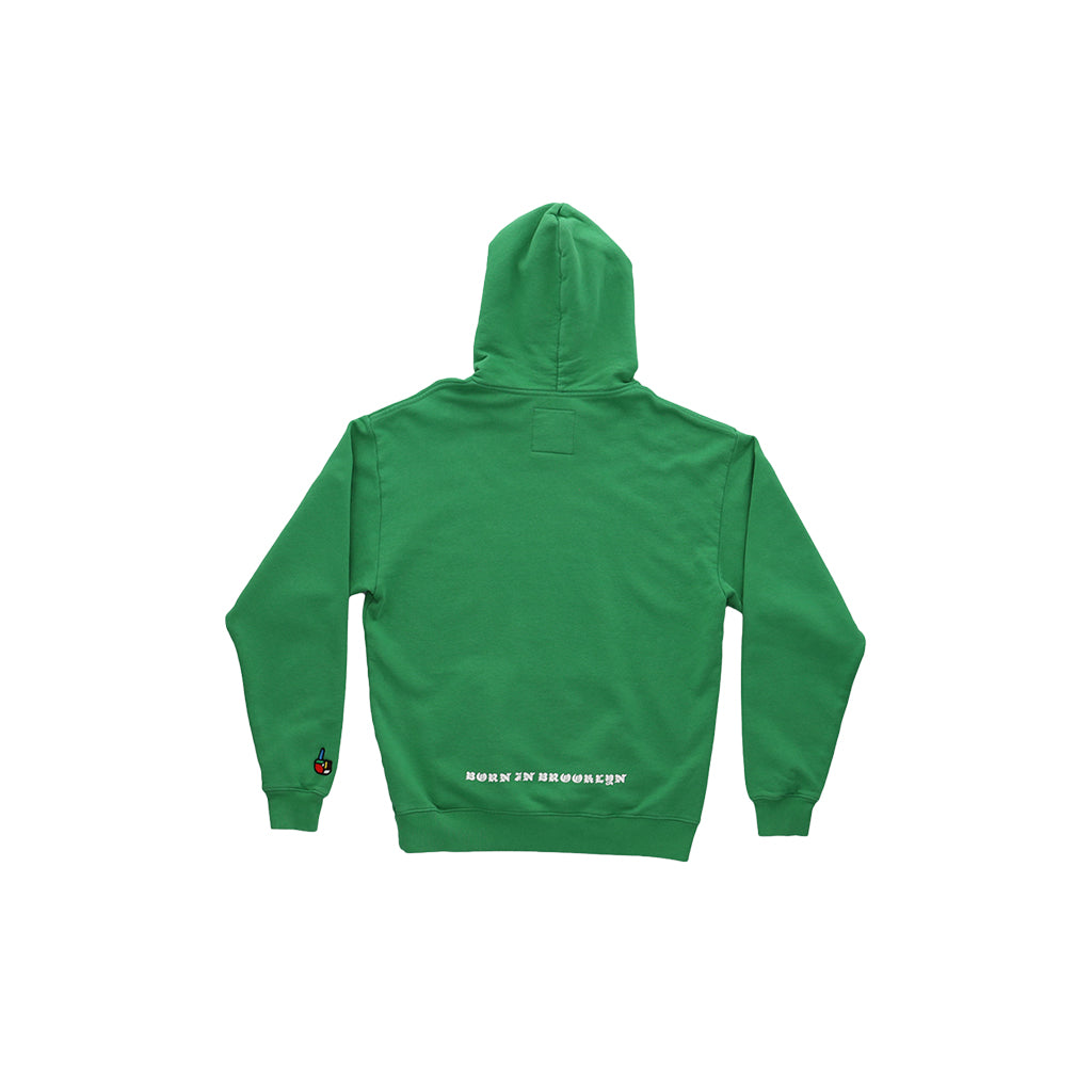 Collection of Ivy Yin Yang Swirl Logo Kelly Pullover Hoodie U.S.A in a gallery layout