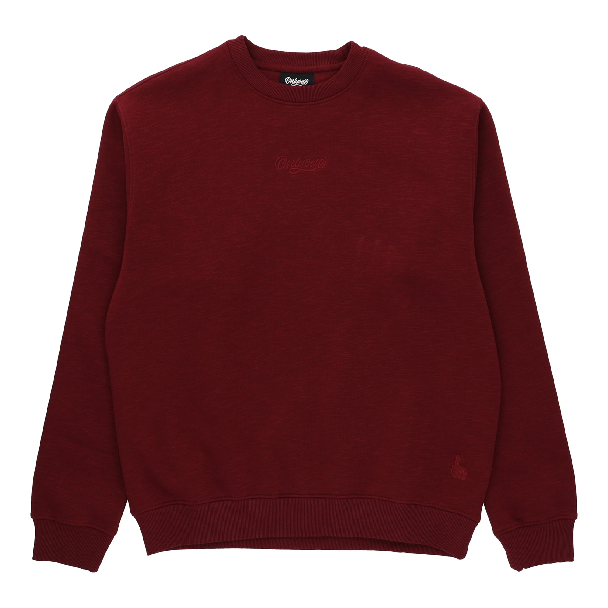 Everyday Embroidered Crewneck Windsor Wine