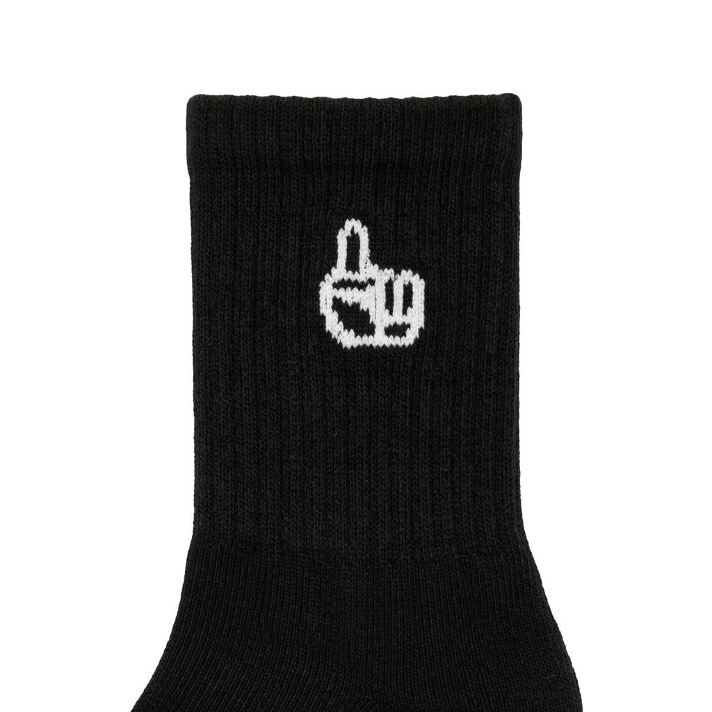 Everyday Comfort 3 Pack Crew Socks Black