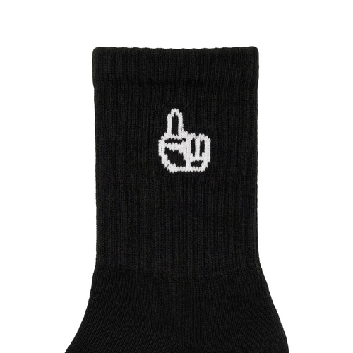 Everyday Comfort 3 Pack Crew Socks Black