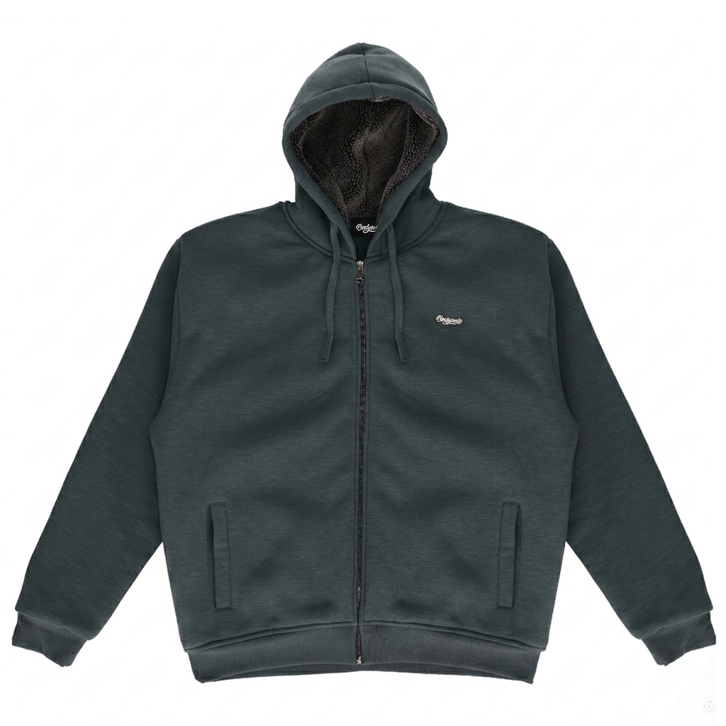 Everyday Sherpa Thermal Full Zip Hoodie Urban Chic