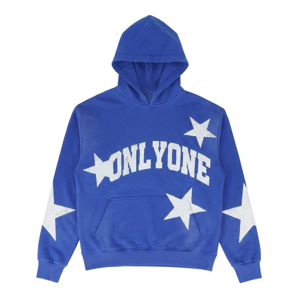 Star Sport Pullover Hoodie Blue