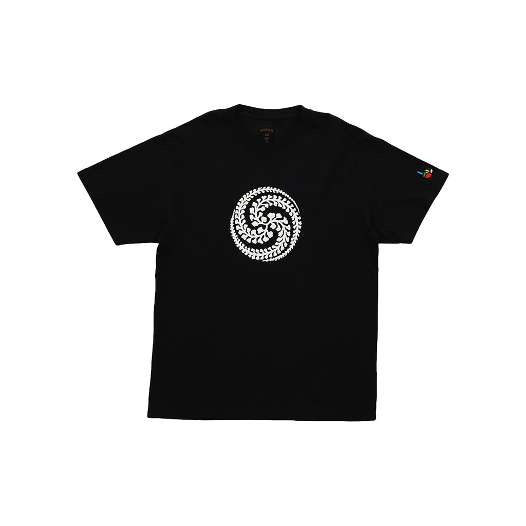 Collection of Ivy Yin Yang Swirl Logo Domino T-Shirt U.S.A in a gallery layout