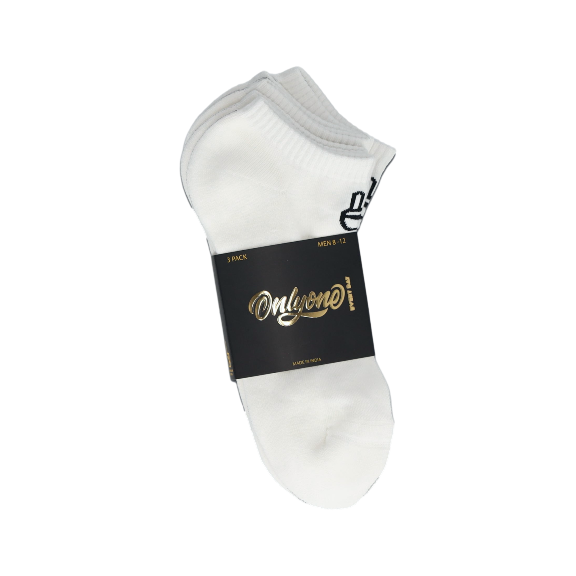 Everyday 3 Pack Ankle Socks White