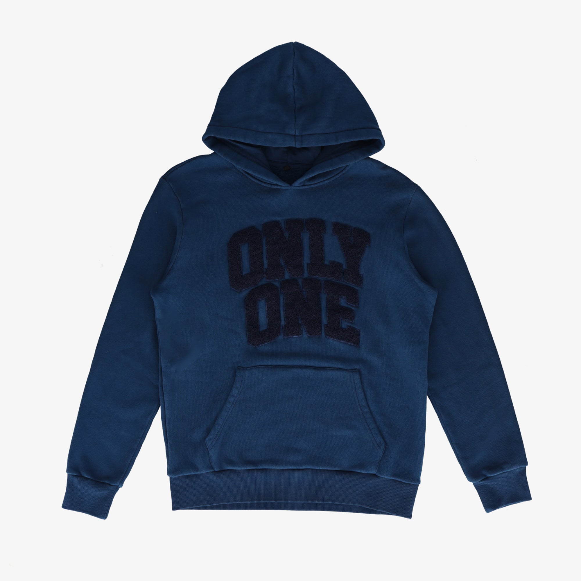 Collection of Only One Monochromatic Chenille Pullover Hoodie in a gallery layout