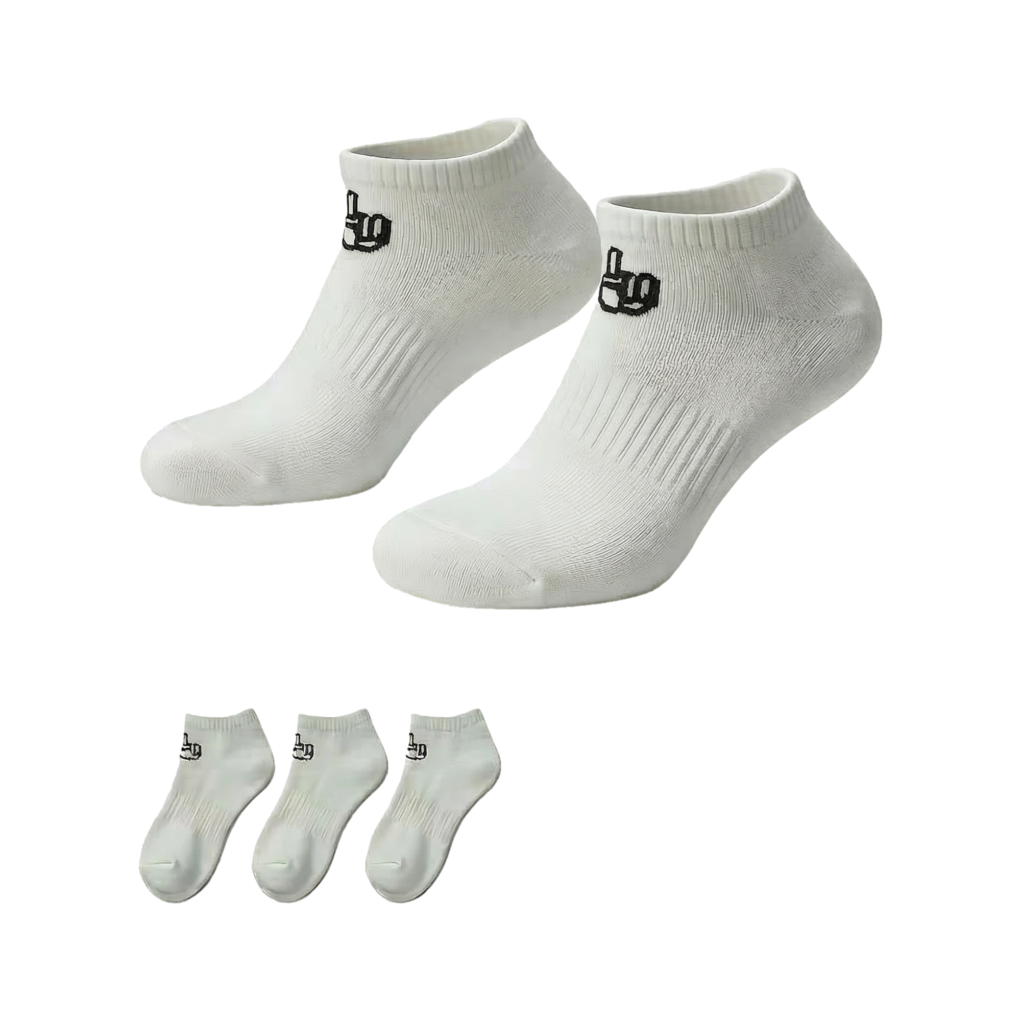 Everyday Comfort 3 Pack Ankle Socks White