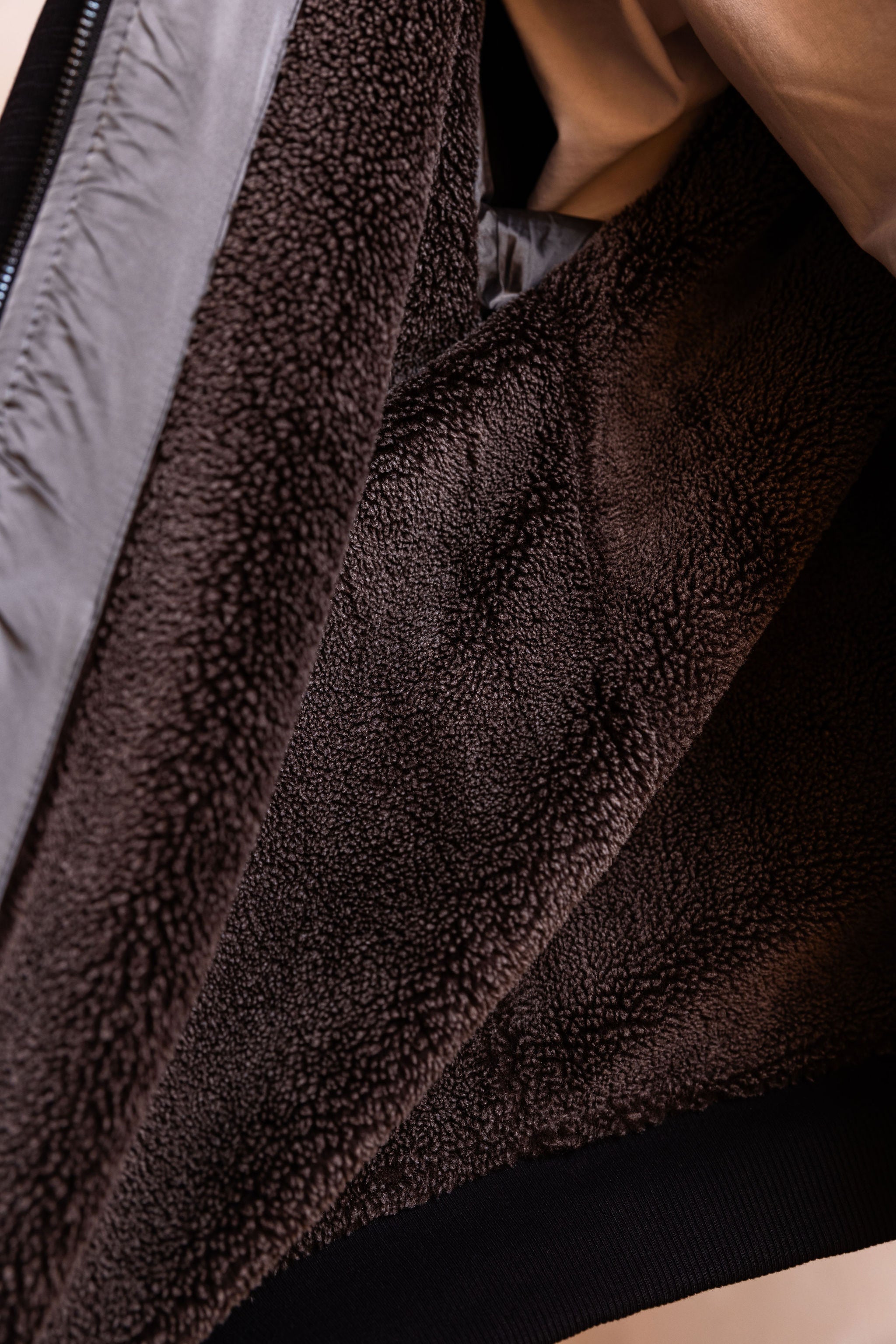 Everyday Sherpa Thermal Full Zip Hoodie Black