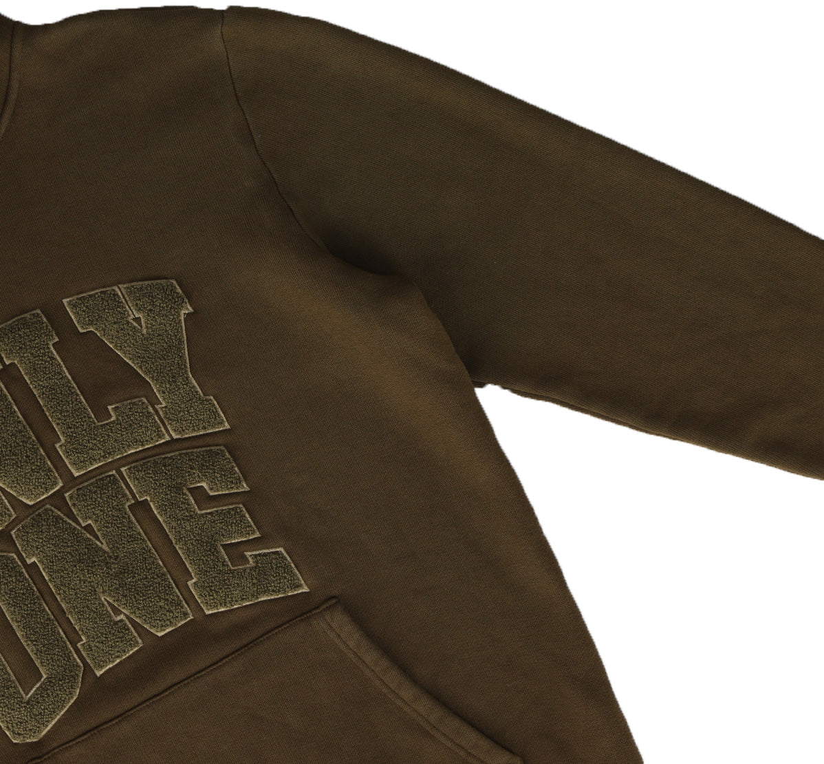 Collection of Only One Monochromatic Chenille Pullover Hoodie in a gallery layout