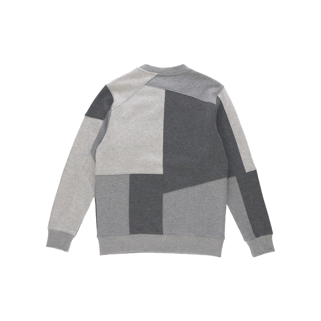 Collection of Only One Grey Patchwork Crewneck Sweatshirt in a gallery layout