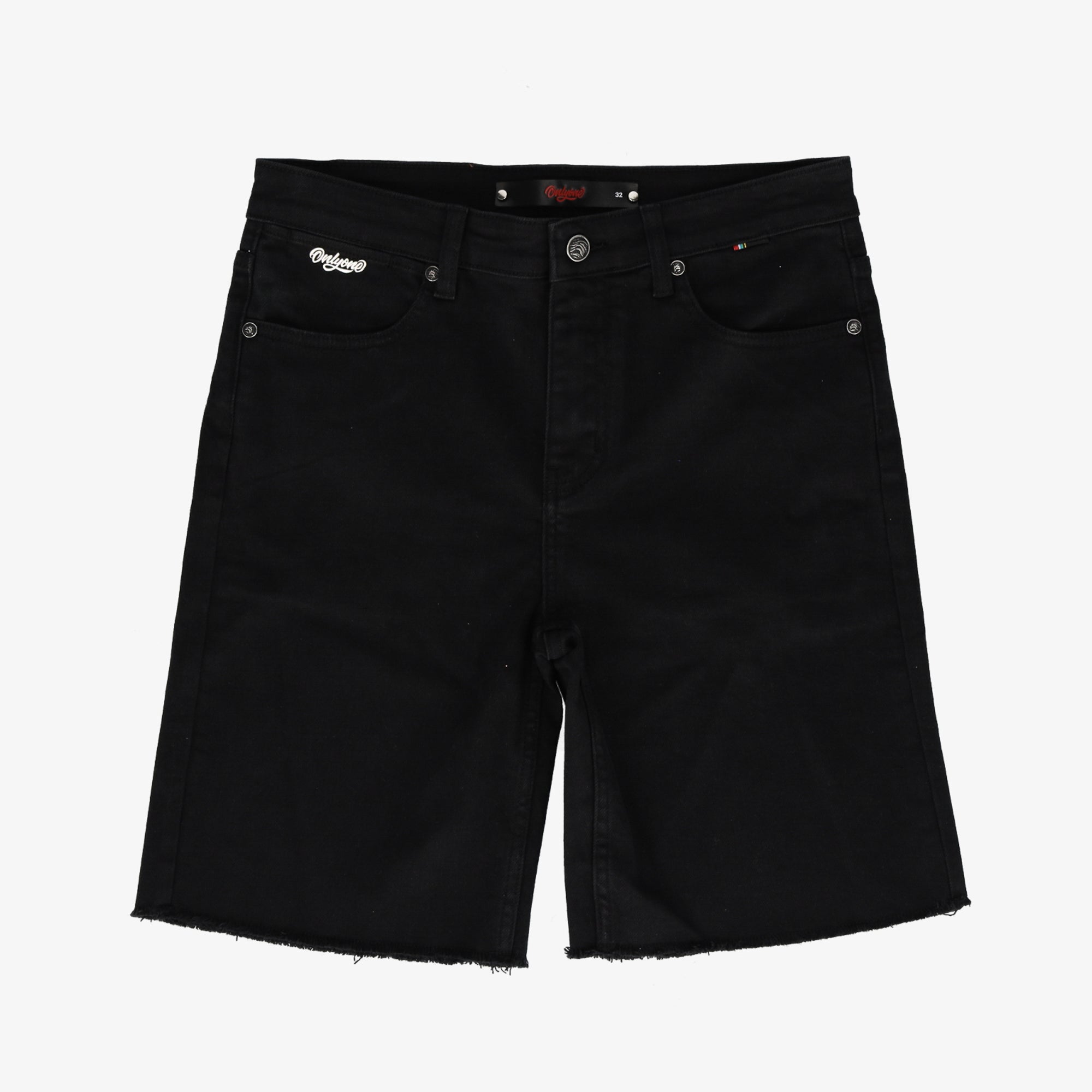 Brooklyn-Size UP Black Denim Short