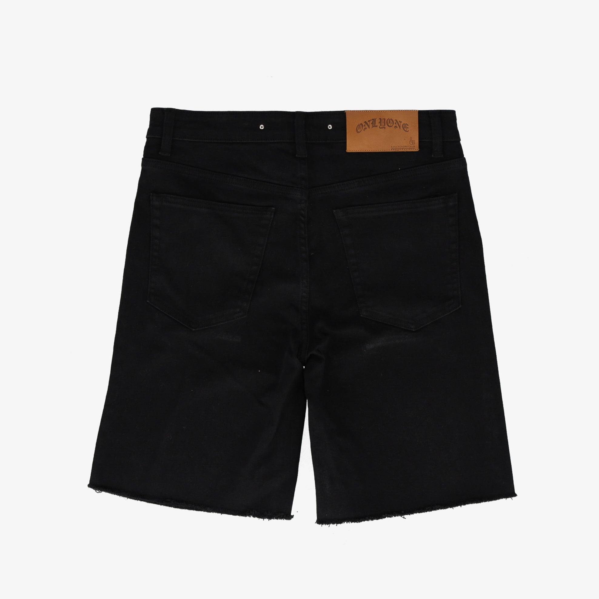 Brooklyn-Size UP Black Denim Short