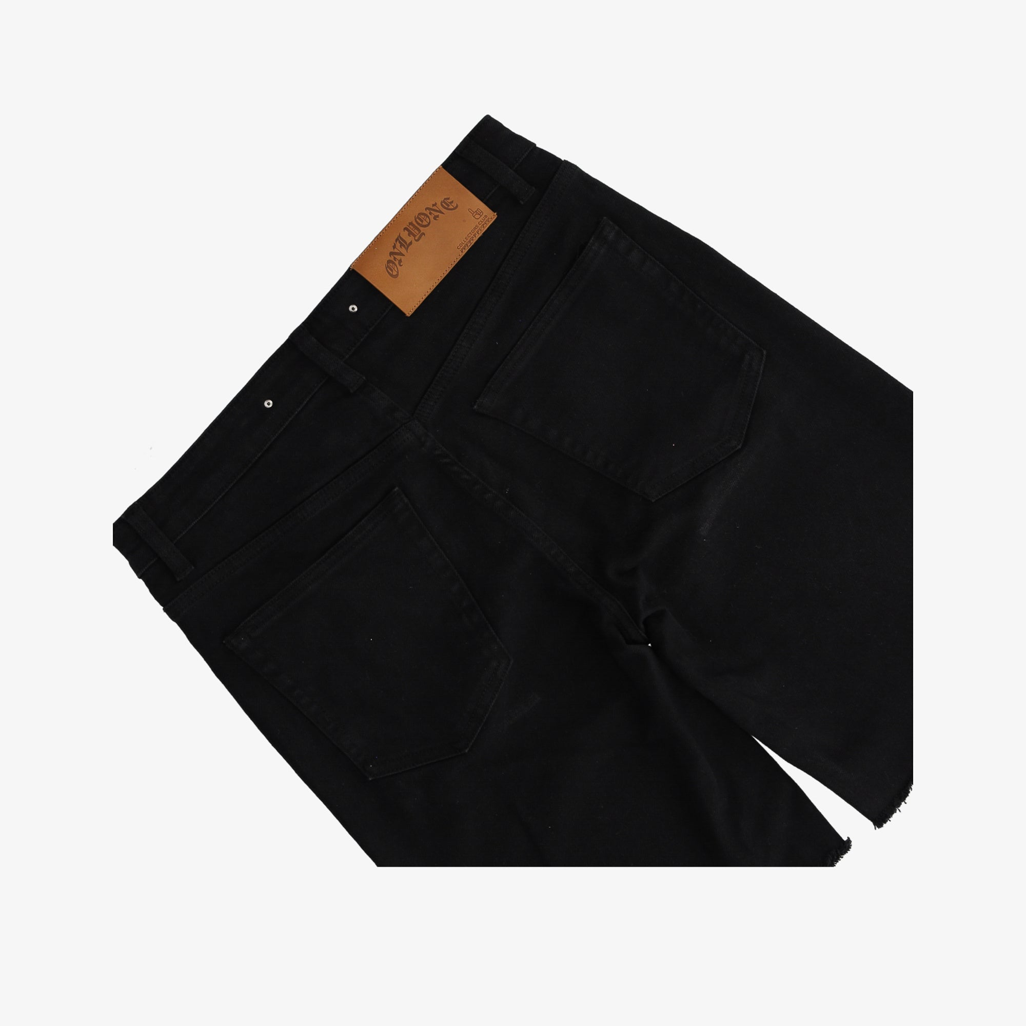 Collection of Brooklyn-Size UP Black Denim Short in a gallery layout