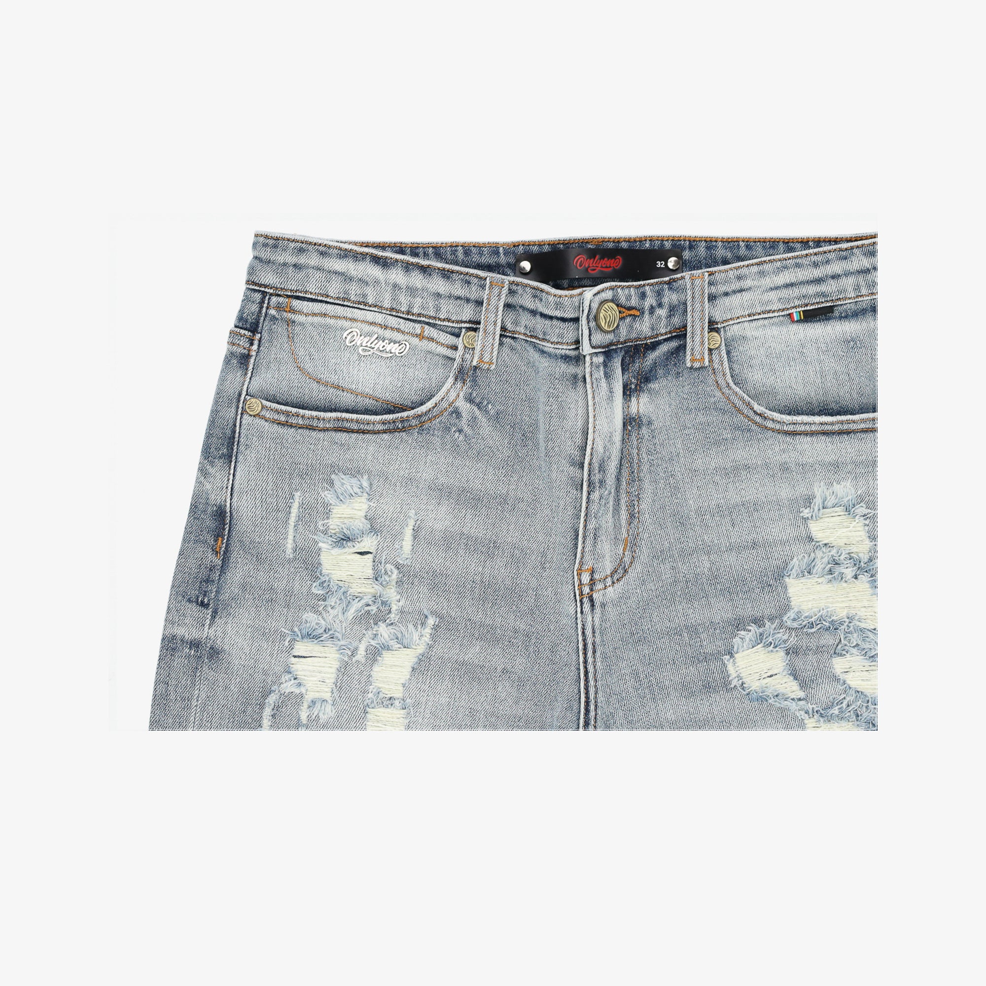 Brooklyn-Size UP Repair Blue Short