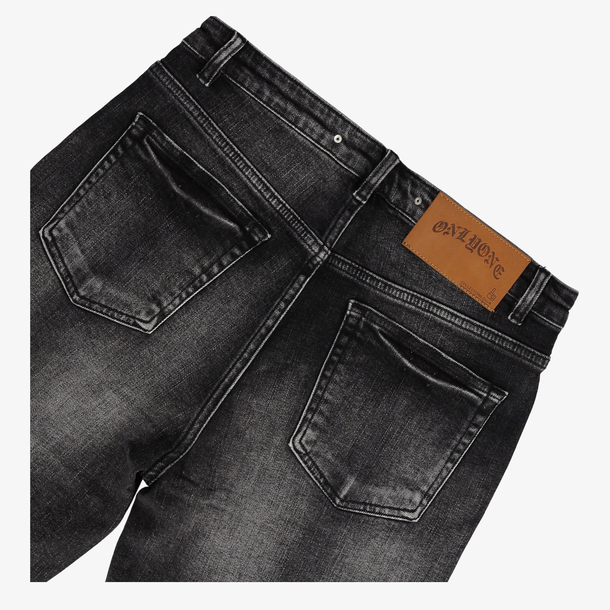 Collection of Brooklyn-Size UP Charcoal Black Denim Short in a gallery layout