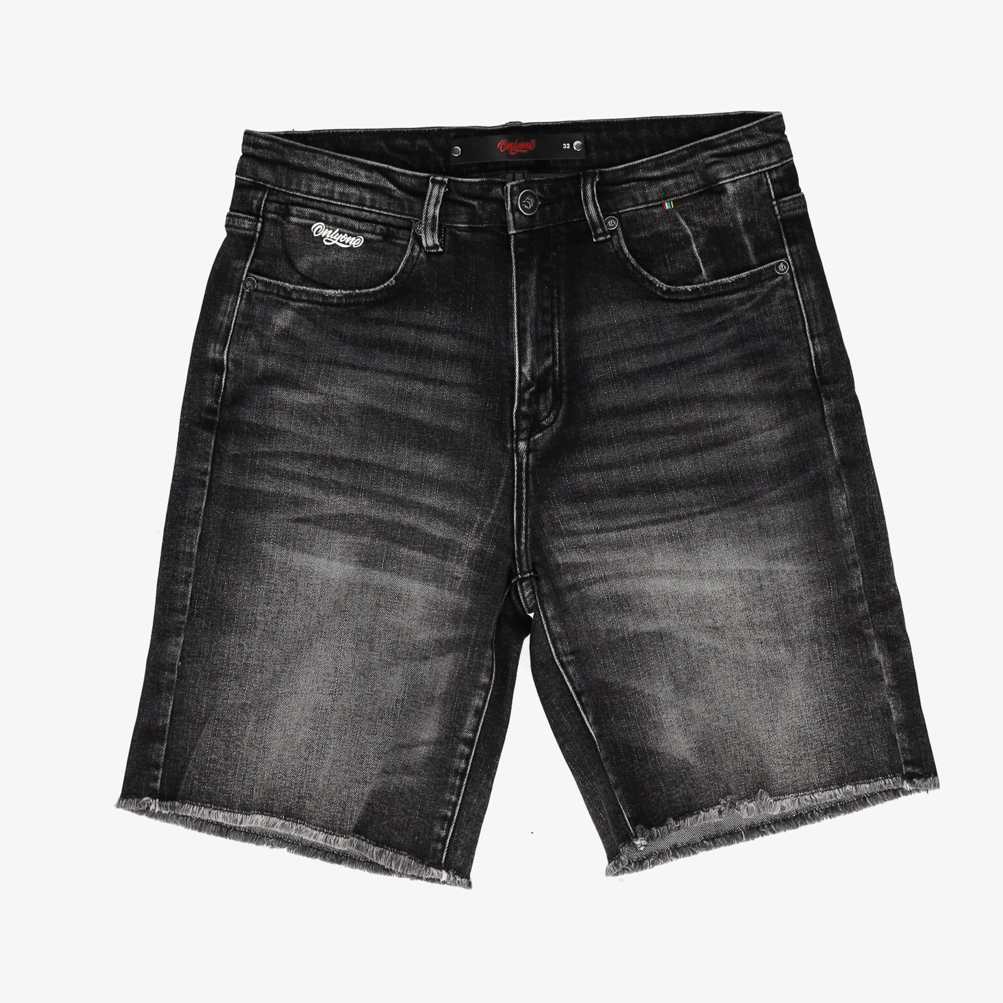 Brooklyn-Size UP Charcoal Black Denim Short