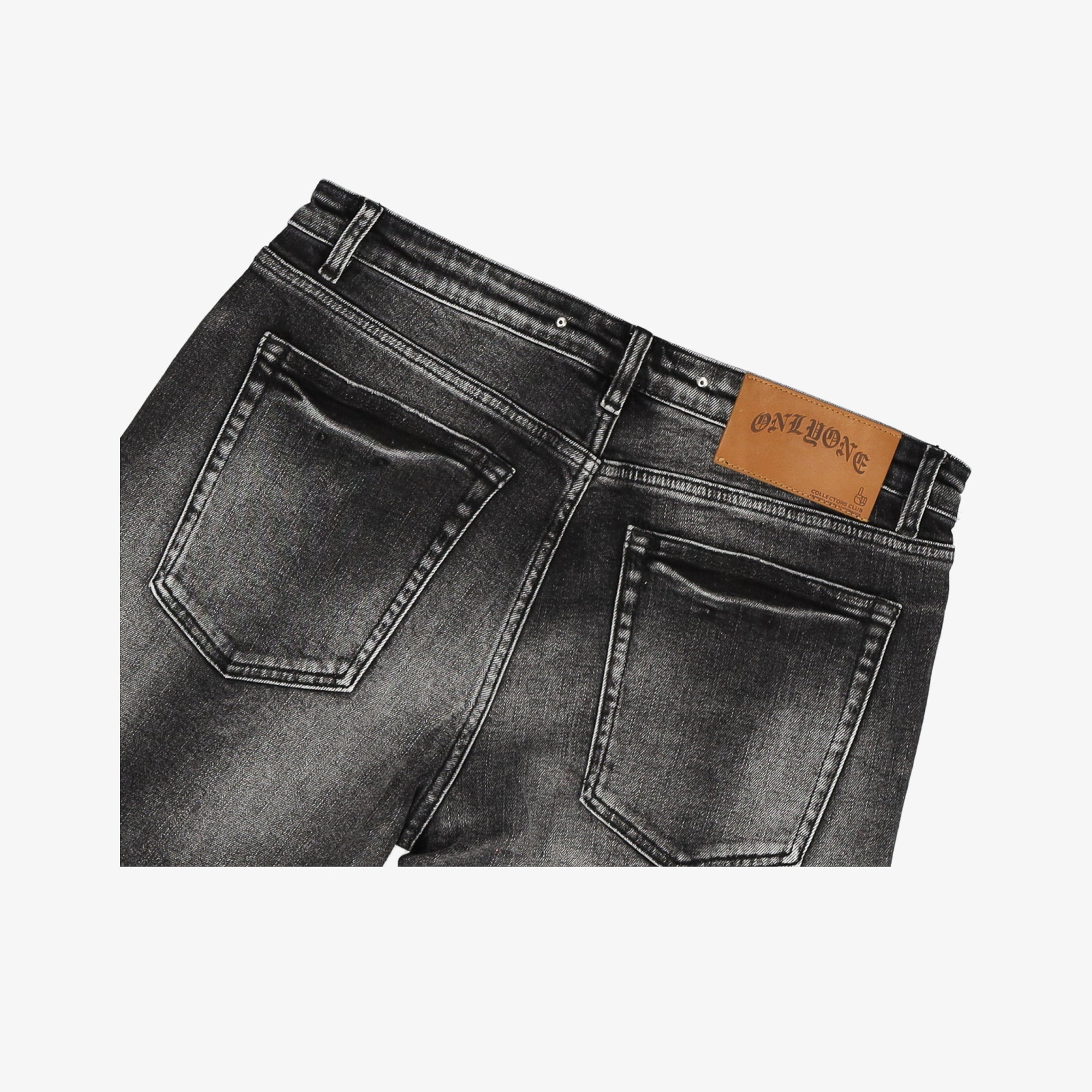 Collection of Manhattan Charcoal Black Jean in a gallery layout