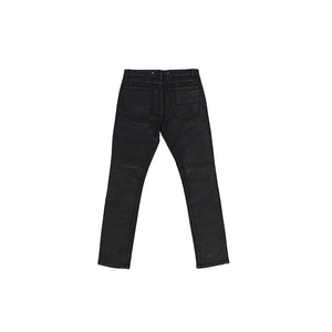 Manhattan Coated Waxed Look Denim Black